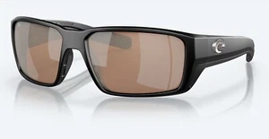 NEW Costa Del Mar Fantail PRO Matte Black / Copper Silver Mirror Glass 580G - Picture 1 of 5