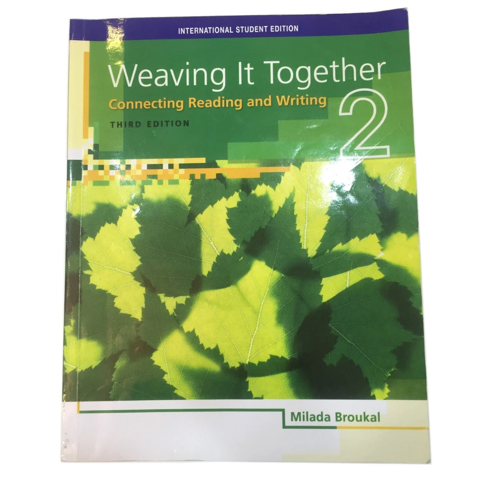 Weaving it Together Connecting Reading and Writing By: Milada English Book Rare - Image 1 of 4