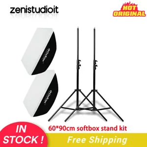 US 2*Godox 60x90cm Bowens Softbox + 2m Lichtstativ Set für SK400II SK300II SL60W - Bild 1 von 14