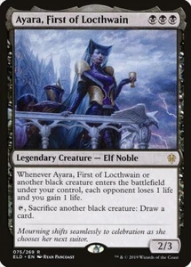 Ayara First of Locthwain MTG ELD Non Foil NM Near Mint Fast Shipping From Canada - Imagen 1 de 1