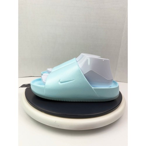 Sandali Nike Calm Slide SE blu ghiacciaio taglia 8 scarpe slip on FV5940 400