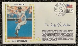 Phil Niekro Signed FDC Cache *PSA* NY Yankees Baseball *Babe Ruth* First Day - Picture 1 of 3