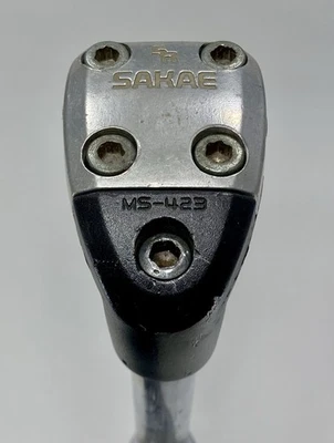 1984 SR Sakae MS-423 Stem 日本黑色银色老式BMX Mongoose加州 — 第 1/4 张图片