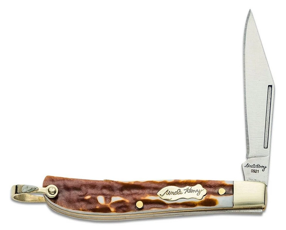 Navaja de Bolsillo Schrade Roadie 7Cr17MoV Hoja de Acero Marrón Mango Staglon - 1135995 Foto 1 de 1