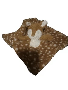 MARY MEYER Baby Lovey gepunktet braun Hirsch Rehkitz Plüsch Satin Sicherheitsdecke Spielzeug - Bild 1 von 6