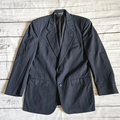 Vintage Christian Dior Monsieur Pure Wool Pinstripe Blazer Jacket Mens - Image 1 of 4