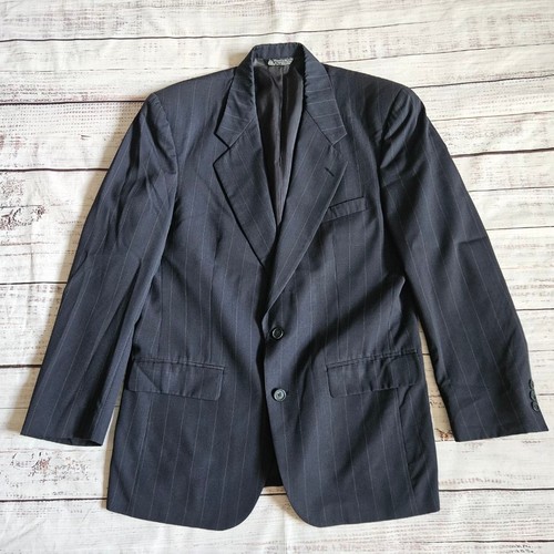 Giacca blazer uomo gessato pura lana Christian Dior Monsieur vintage
