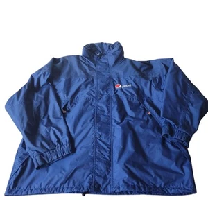 Chaqueta de trabajo cortavientos vintage Pepsi para hombre 2XL azul con cremallera con capucha - Imagen 1 de 13