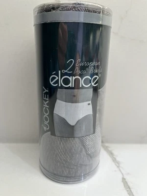 2 Nuevos Calzoncillos Para Hombre Jockey Elance Europeo Poco XL 42-42 Extra Grandes Hechos en EE. UU. 1994 Foto 1 de 4