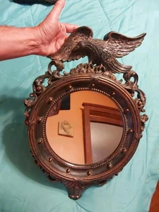 Vintage 1970s Dart Ind. 4007 Federal Eagle Resin Framed Mirror USA - Picture 1 of 9