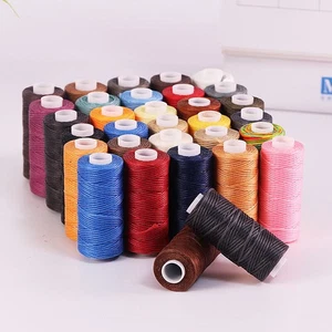 50M 0.8MM Thickness Waxed Thread For Leather Cord Line DIY Hand Sewing Tools - Picture 1 of 52