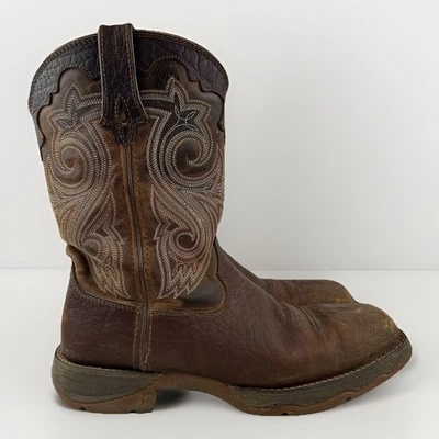 Botas Durango Western Trabalho Rebelde Feminina Tamanho 10 Couro de Vaqueira Biqueira de Aço Cowboy - Imagem 1 de 4