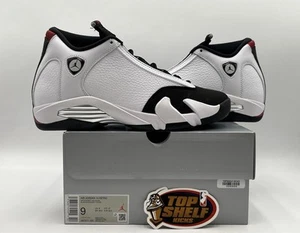 DS New Nike Air Jordan 14 Retro 2024 Black Toe Size 9 Authentic Basketball OG - Picture 1 of 9
