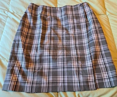 Falda envolvente a cuadros Charter Club pequeña talla 10P forrada con etiquetas Foto 1 de 4