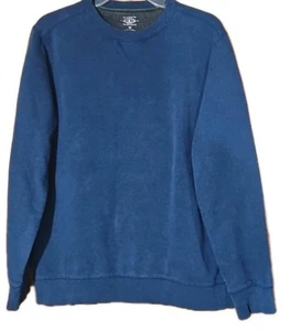 GH Bass and Co Mens Crewneck Pullover Sweatshirt Blue Mens Size Medium Womans L - Picture 1 of 5