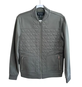 INC International Concepts Men’s Green Full Zip Bomber Jacket Size Small S EUC - Picture 1 of 15