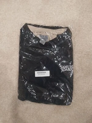 Samuel Adams Pullover Ropa Deportiva Camisa Negra NUEVA Sellada Foto 1 de 4