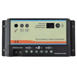 10a 10 amp DUAL BATTERY SOLAR CHARGE CONTROLLER REGULATOR MOTORHOME CAMPER t4 t5 - Picture 1 of 5