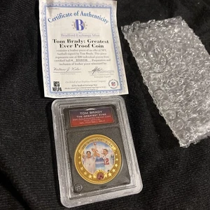 Tom Brady Greatest Ever Proof Coin From The Bradford Exchange - Picture 1 of 3