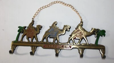 Ganchos de pared de latón porta llaves sabios Jerusalén 5 ganchos Foto 1 de 3