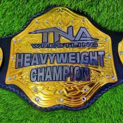 NUEVO TNA Heavyweight Wrestling Championship réplica cinturón título 2 mm tamaño adulto Foto 1 de 4
