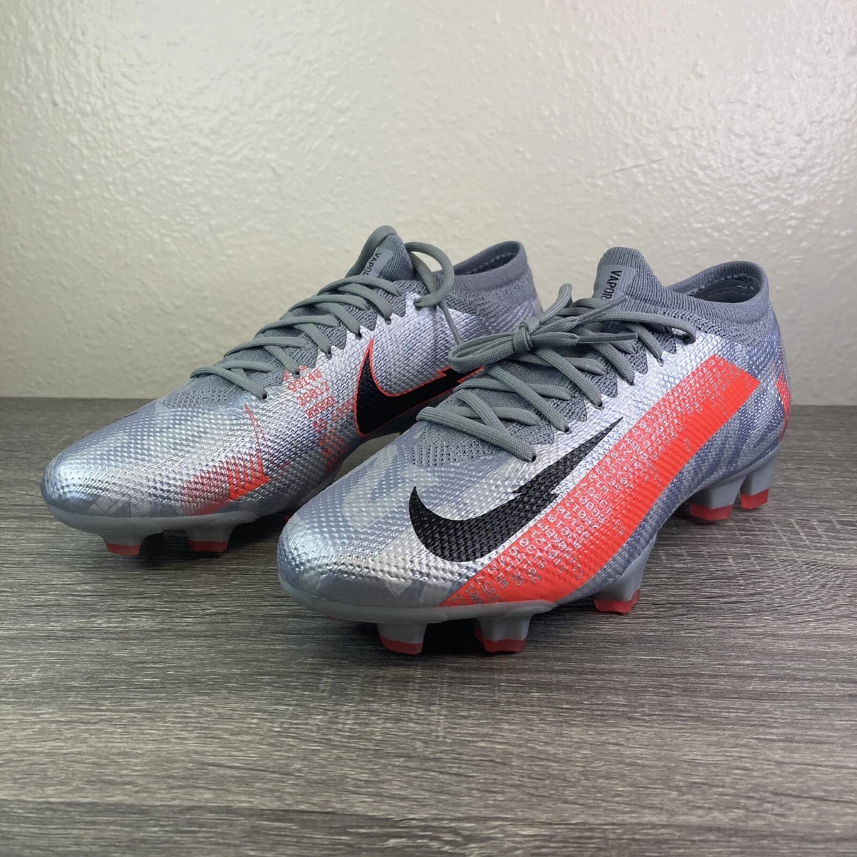 Nike Mercurial Vapor 13 Pro FG Metallic Grey Crimson for Sale