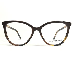 Lucky Brand Eyeglasses Frames D226 BROWN Pink Tortoise Cat Eye 52-16-135 - Picture 1 of 11