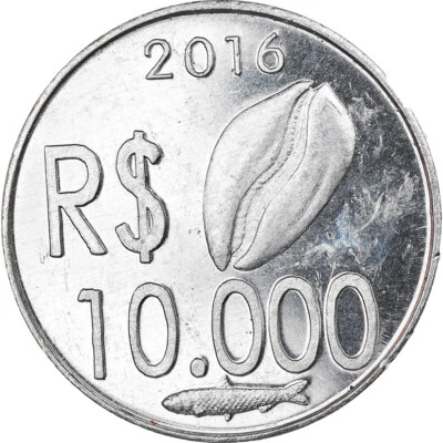 [#820302] Monnaie, CABINDA, 10.000 reais, 2016, SPL, Aluminium - Photo 1/2