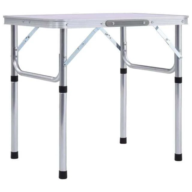 DayPlus 5ft Folding Camping Table - White