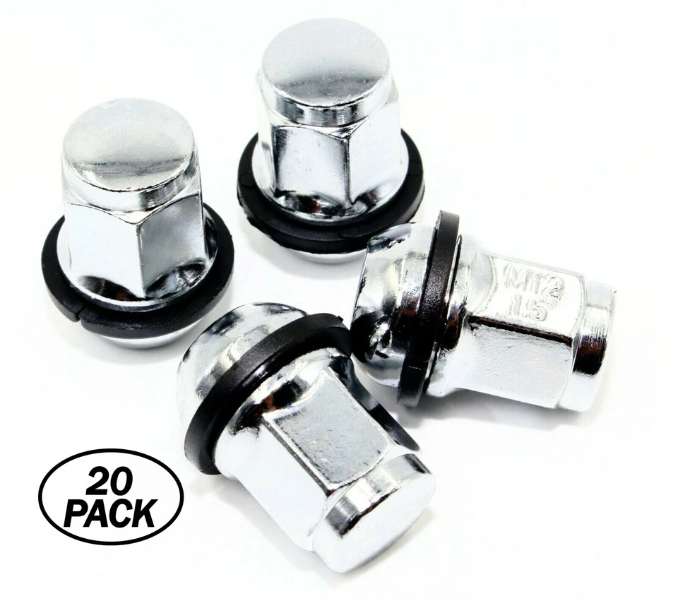 20 12x1.5 Radius OE Style Washer Lug Nuts Honda Accord Civic S2000 CRZ DX LX EX  - Image 1 of 1