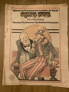 June 6th 1974 Rolling Stone Magazine  Uncle Sam Cover - Picture 1 of 3