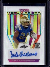 2023 Leaf Vivid Zach Charbonnet XRC Technicolor Prismatic White Auto RC #1/6