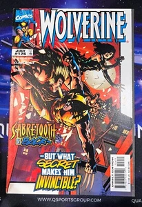 Wolverine #126 (julio de 1998) Sabretooth is Back Marvel Comics MCU (W236) - Imagen 1 de 3