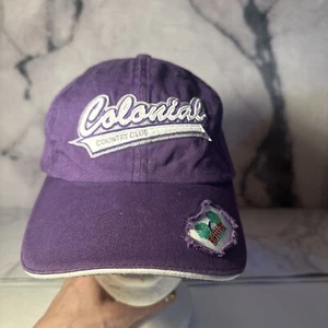 Gorra de béisbol de golf ajustable púrpura Colonial Country Club - Imagen 1 de 14