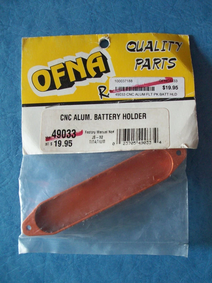 VINTAGE OFNA 49033 RARE CNC ORANGE ALUMINIUM BATTERY HOLDER OFN49033 NIP - Image 1 of 1