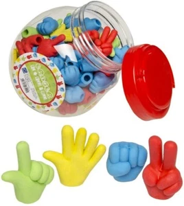 Radiergummi Hand Faust Peace ca. 3,5 cm Stifttopper - 80252 - Bild 1 von 1