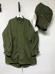 Original M65 Fishtail Parka with Liner & Hood, Size Small