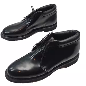 USPS Uniform Shoe Ankle Boot Size 9D Black Leather Vibram Post Office PF2-2830 - Picture 1 of 17