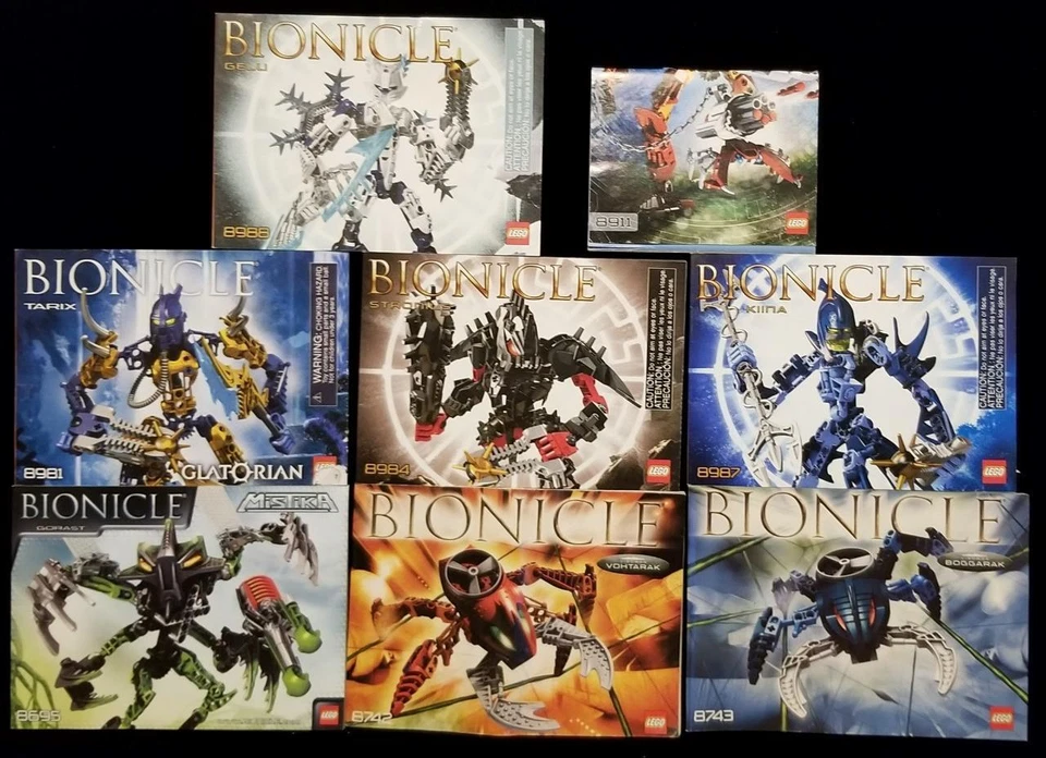LEGO 8695 8696 8742 8743 8911 8981 8984 8987 8988 Bionicle INSTRUCTION MANUALS - Image 1 of 1