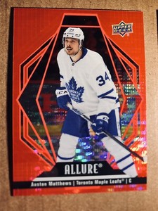 2022-23 Upper Deck Allure Hockey Red Rainbow Auston Matthews - Toronto