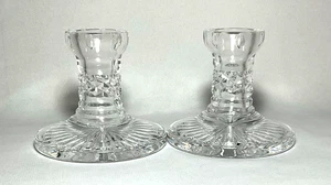 Waterford ~ Set (2) Kristall Einzellampe 3,75" KERZENLEUCHTER (Lismore) ~ Irland - Bild 1 von 7