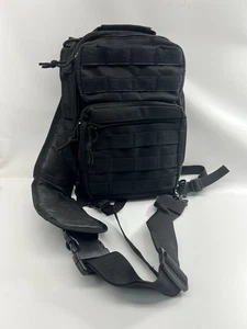 Borsa Assalto Singola Cinghia, Nera, Piccola, Tattica Assault Bag CCW Tracolla - Foto 1 di 4