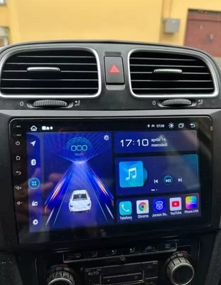 Autoradio Android 9" VW Golf 6 Navigatore GPS Bluetooth WiFi CarPlay Android Aut - Immagine 1 di 4