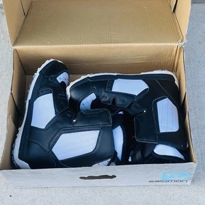 Salomon Solace Black/white Snowboard Boots USA Men's Size 10.5 - EUC - Picture 1 of 7