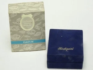 RARE COLLECTIBLE VINTAGE HOUBIGANT QUELQUES FLEURS PARFUM 7.5g * CASE ONLY - Picture 1 of 4