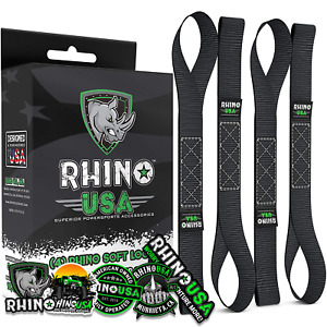 Rhino USA Soft Loop Motorcycle Tie-Down Straps (4-Pack)