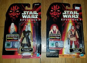 Lot of 2 Star Wars Episode 1 Action Figures Ric Olie & Ki-Adi-Mundi Free Ship - Picture 1 of 4