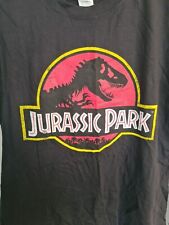 Jurasiic Park T-shirt, Classic Logo, Size Large