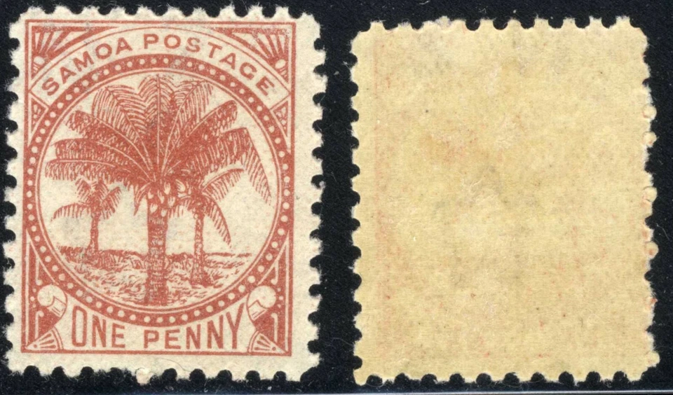 Sello postal 1896 Samoa Palms🌴 SC 12 A2 MNH OG  Foto 1 de 1