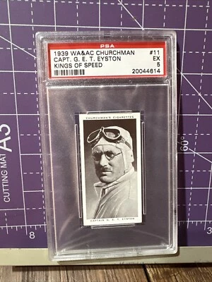 1939 Churchman's King of Speed #11 Capt GET Eyston graded PSA 5 - Image 1 of 2